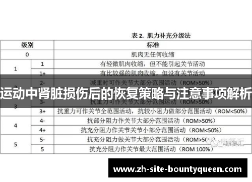 运动中肾脏损伤后的恢复策略与注意事项解析